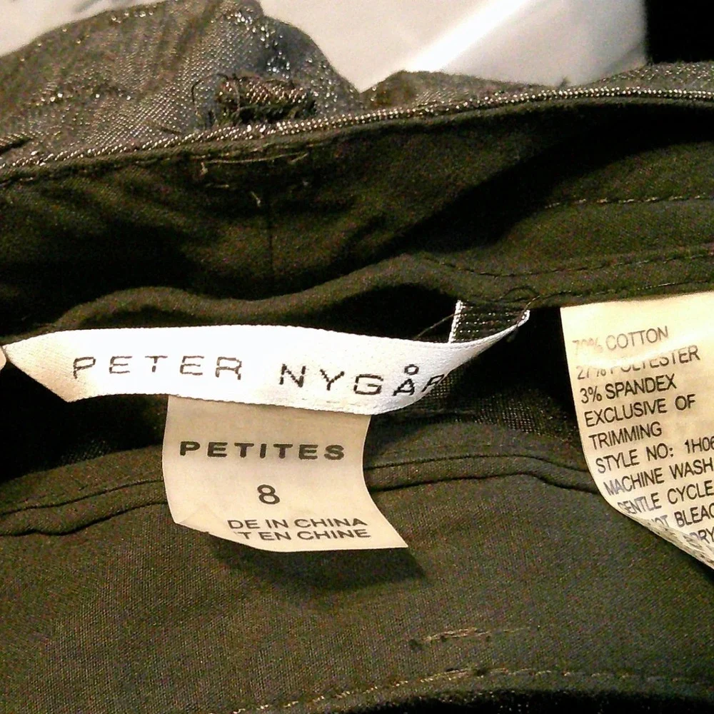 Black Embellished Pants Sparkle Evening Party‎ Career Trousers Size 8 - Picture 3 of 3